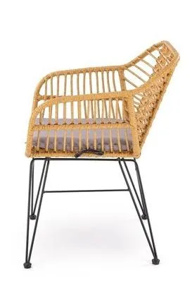 Стул HALMAR K541 серый/натуральный/черный фото 4