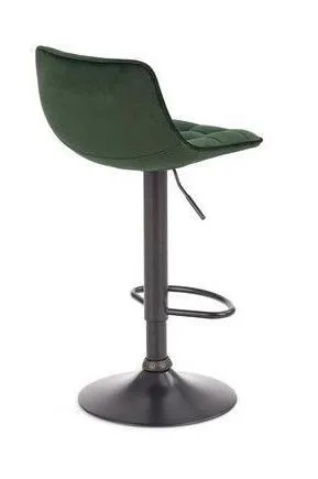 Стул барный HALMAR H95 темно-зеленый/черный фото 2