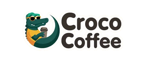 Дизайн-проект кофейни CrocoCoffee logo
