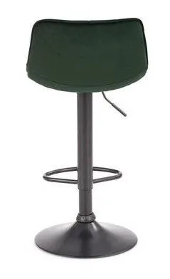 Стул барный HALMAR H95 темно-зеленый/черный фото 4