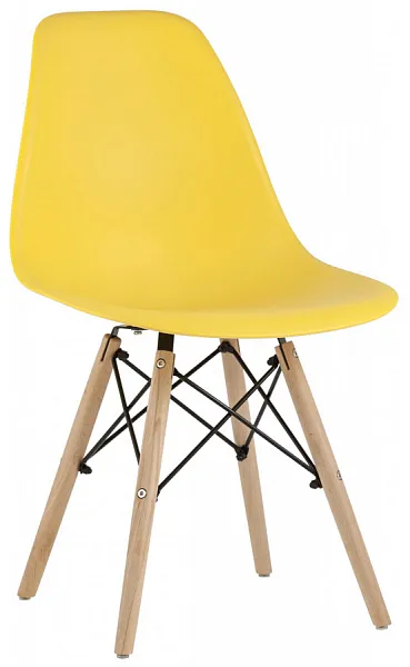 Стул Eames Style DSW желтый (разборный каркас) фото 2