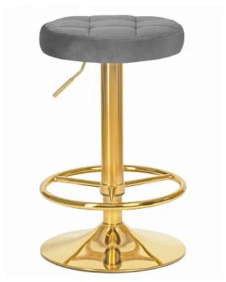 Табурет барный  BRUNO GOLD (серый велюр (MJ9-75))