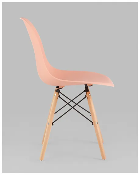 Стул Eames Style DSW персиковый (разборный каркас) фото 8