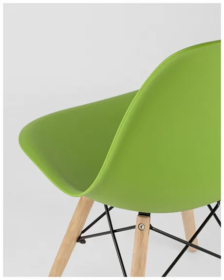 Стул Eames Style DSW зеленый (разборный каркас) фото 10