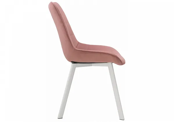 Стул на металлокаркасе Hagen pink / white фото 3
