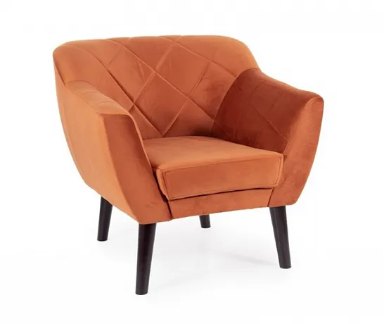 Кресло SIGNAL KARO 1 Velvet Bluvel 4215 корица/венге