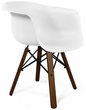 Стул SHT-ST31/S70 белый/темный орех/черный