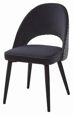 Стул FLAVOUR BLACK, велюр