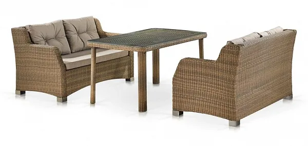 Комплект плетеной мебели T51B/S51B-W65 Light brown