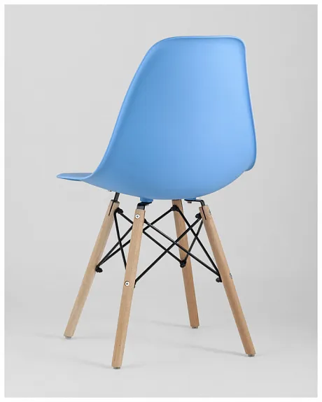 Стул Eames Style DSW голубой x4 (разборный каркас) фото 9