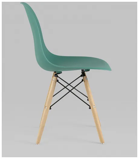 Стул Eames Style DSW серо-зеленый (разборный каркас) фото 6
