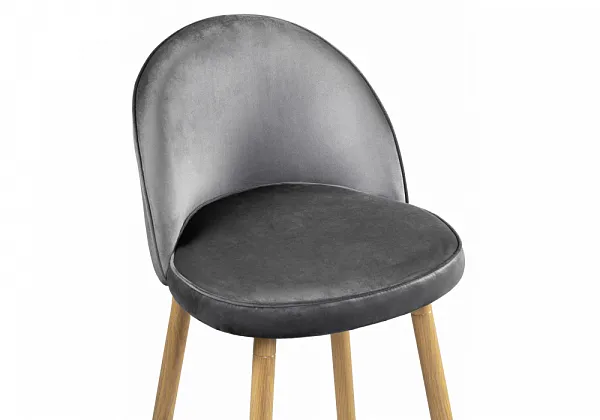 Барный стул Dodo 1 dark grey with edging / wood фото 5