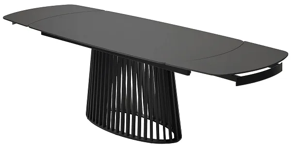 Стол DESIO 180 PURE BLACK SOLID CERAMIC Черный мрамор матовый, керамика/Черный каркас, ®DISAUR фото 7