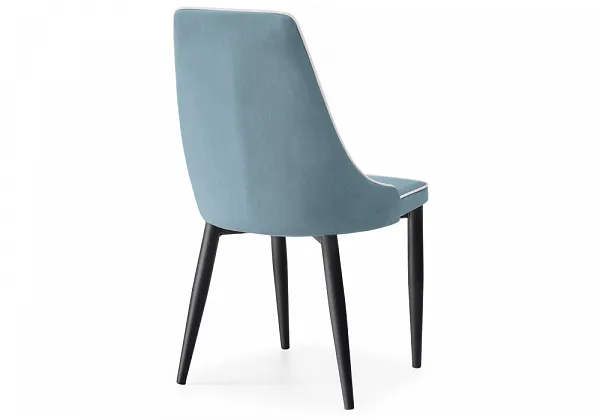 Стул на металлокаркасе Kora 1 light blue / white фото 5