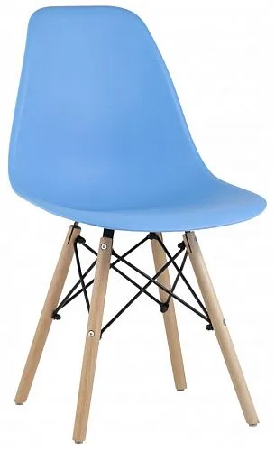 Стул Eames Style DSW голубой (разборный каркас)