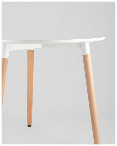 Стол круглый EAMES DST NEW D80 белый фото 4