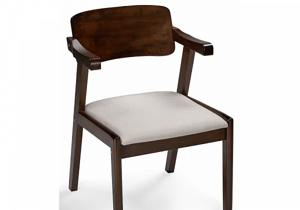 Стул деревянный Velma dirty oak / light beige фото 6