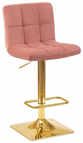 Стул барный GOLDIE пудрово-розовый велюр MJ9-32 фото 2