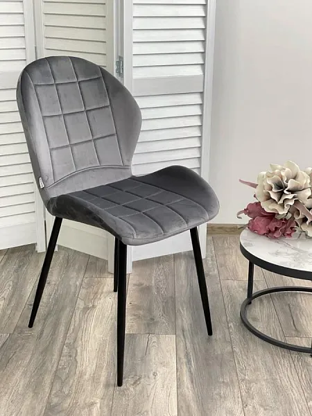 Стул FLOWER BLUVEL-14 GREY, велюр фото 5