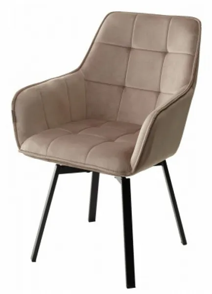 Стул MAVERICK BLUVEL-40 BEIGE/ черный, поворот 360 градусов
