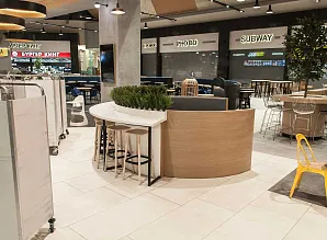 Барные стойки и мебель для фудкорта в ТЦ "Метрополис" Фото 11