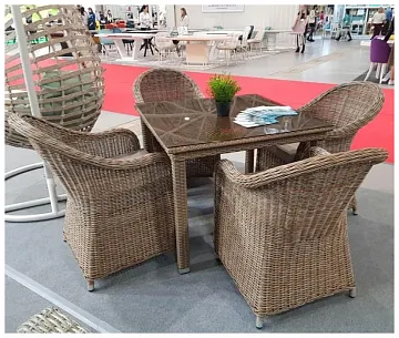Комплект мебели T257B/Y490 Beige (4+1)