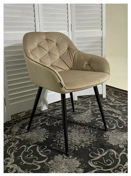 Стул BREEZE BLUVEL-40 BEIGE, велюр фото 4