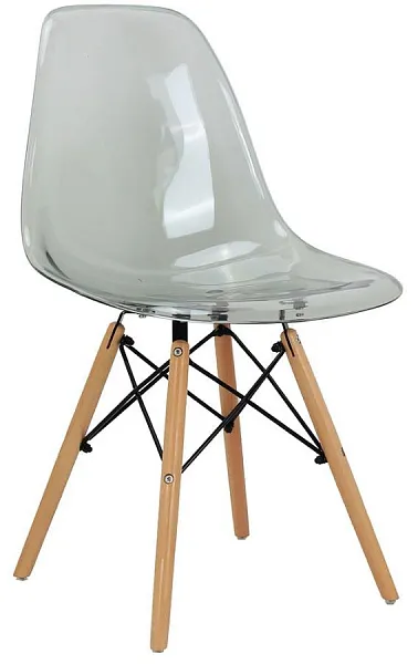 Стул Eames прозрачный серый