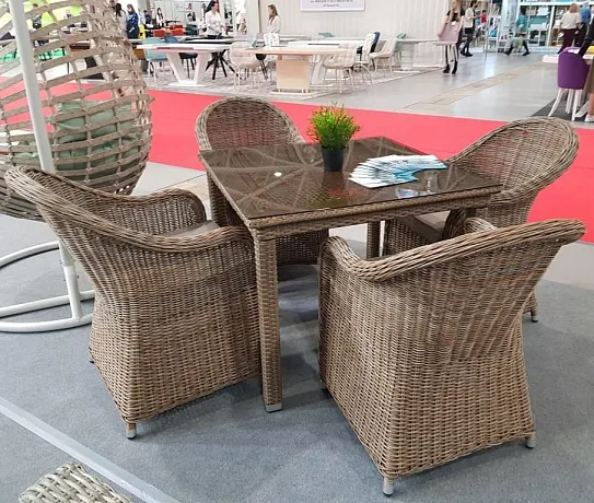 Комплект мебели T257B/Y490 Beige (4+1)