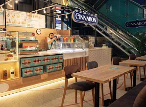 Барная стойка для кафе-пекарни Cinnabon в ТЦ «Невский Атриум» Фото 4
