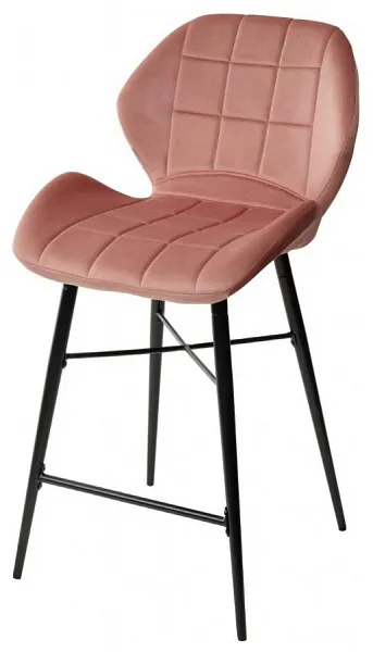 Полубарный стул MARCEL BLUVEL-52 PINK (H=65cm), велюр