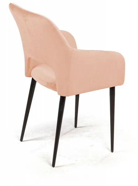 Стул с подлокотниками Charlie, бархат бежевый 5 фото 4