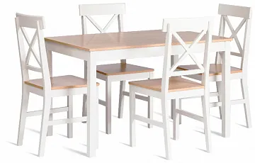 Обеденный комплект Хадсон (стол + 4 стула)/ Hudson Dining Set (mod.0103)
