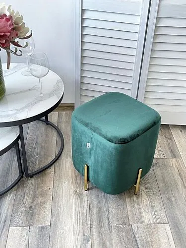 Пуф ARES BLUVEL-78 GREEN / GOLD