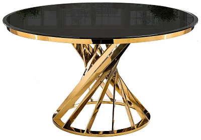 Стол Twist gold / black