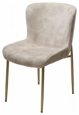 Стул MATTEO Beige color-021, велюр / золотой