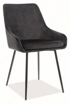 Стул Signal ALBI Velvet (черный/черный мат)