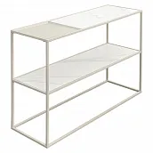Стол консольный Mayen, 120х35х76 см, белый/бежевый