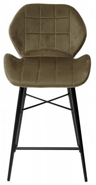 Полубарный стул MARCEL BLUVEL-77 ASH GREEN (H=65cm), велюр фото 2
