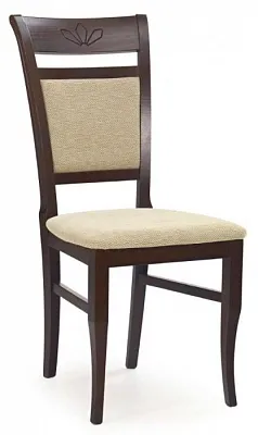 Стул Halmar JAKUB (темный орех/t.beige)