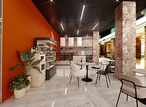 Дизайн-проект кофейни Bodro Coffee в бизнес-центре «Святогор» Фото 3