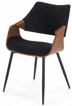 Стул HALMAR K586 черный/орех