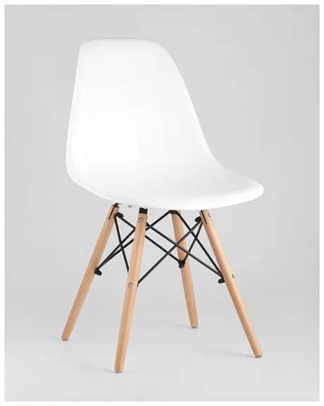 Стул Eames Style DSW белый x4 (разборный каркас) фото 3