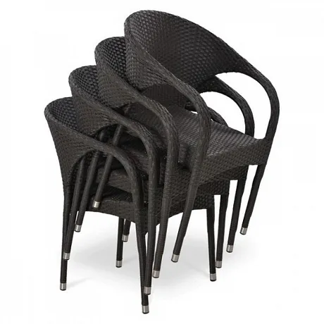Плетеное кресло Y290B-W52 Brown фото 3