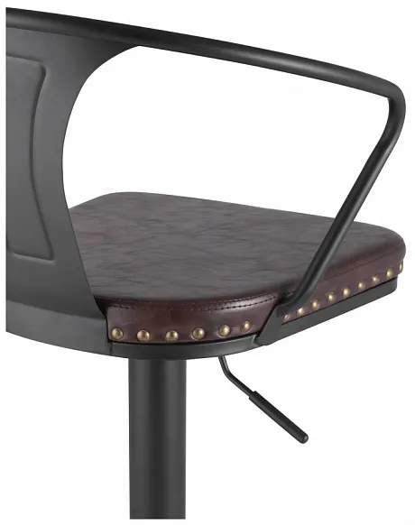 Стул барный TOLIX ARMS SOFT черный матовый фото 5