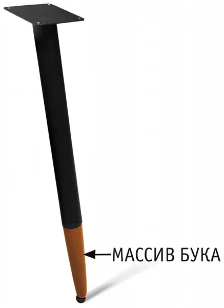 Подстолье SHT-TU12 черный/темный орех