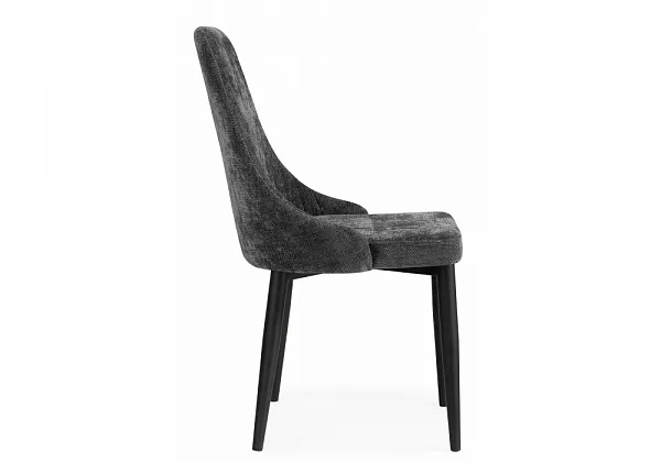 Стул на металлокаркасе Kora dark gray фото 4