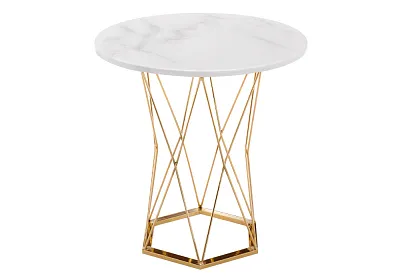 Стол Melan white / gold