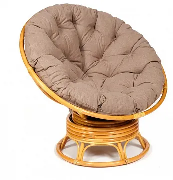 Кресло-качалка ",PAPASAN", w 23/01 B / с подушкой / Honey (мед), экошерсть Коричневый, 1811-5
