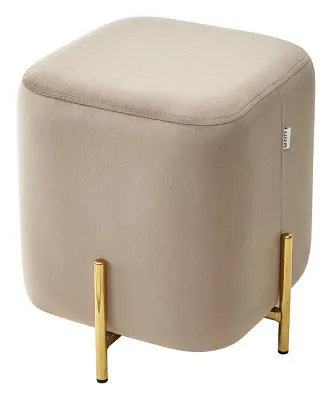 Пуф ARES BLUVEL-40 BEIGE / GOLD